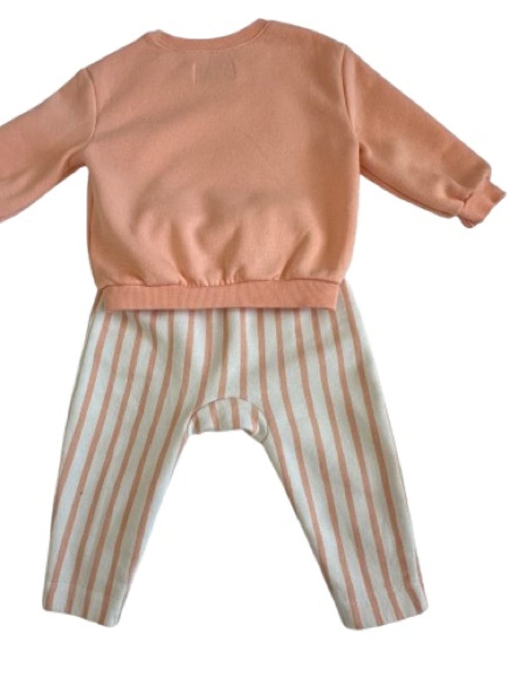 Old Navy x Disney Peach & White Baby Girl 18-24M Matched Sweatshirt & Pants Set - Picture 16 of 16